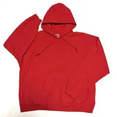 XLサイズ GILDAN アメリカ古着　スウェットパーカー　赤　メンズ　古着