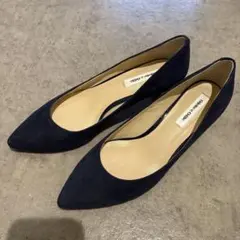 新品★ オデットエオディール パンプス　ネイビー　23センチ　プレーン