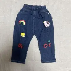 海外子供服　デニムパンツ　80〜90cm程度　男の子　女の子　美品　韓国
