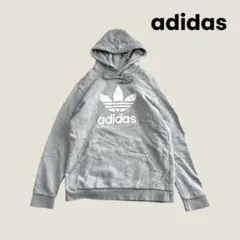 adidas Originals トレフォイル パーカー グレーL プルオーバー