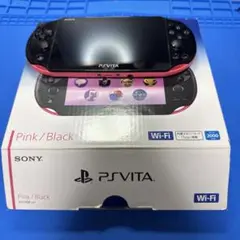 【美品】 PS Vita 2000 本体 ピンク/ブラック マイクラ、箱付き