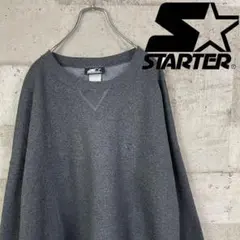 90's  スターター　ワンポイントロゴ刺繍　スエットトレーナー　大人気