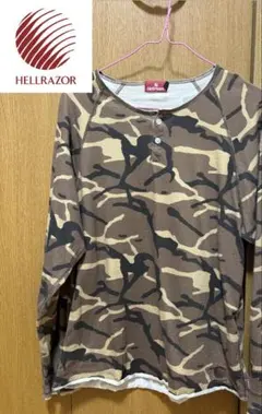 Hellrazor HENRY LS SHIRT カモフラ ヘンリー ロンTのサムネイル