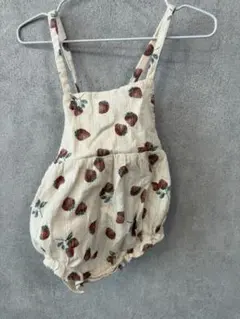 【futafuta】いちご柄ロンパース