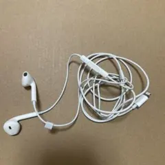 ホワイト 有線イヤフォン マイク付き iPhone