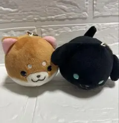 犬ぬいぐるみマスコット 2個セット
