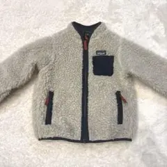 patagonia ボアジャケット 5T クリーム色 記名なし レトロX