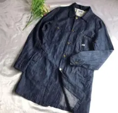 Lee ロングコート　デニムジャケット　Y2K  ショップコート　インディゴ