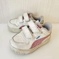 プーマ ベビーシューズ 395458-01 13cm ホワイト ピンク キッズ