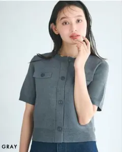 ベースメントオンライン HARUKA DESIGH 半袖カーディガンのサムネイル