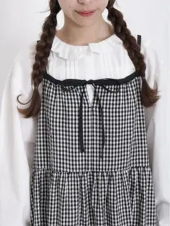 SM2　サマンサモスモス　ギンガムチェック柄キャミソールワンピース