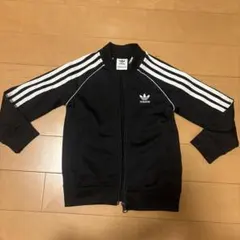 adidas スーパースター スーツ 110cm ブラックジャージ