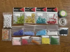 TOHOビーズ　MIYUKIスパンコール他　ワイヤー付き