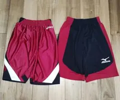 ミズノ　アシックス　 バスパン　140　2枚セット