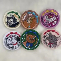 ディズニー刺繍ステッカー 6個セット