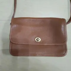 希少 COACH ターンロック ダブル 2Way ショルダーバッグ クラッチ 