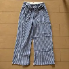 ZARA Girls✳︎ストライプ柄 ワイドパンツ 140cmのサムネイル