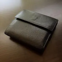 CELINE ブラックレザー 二つ折り財布