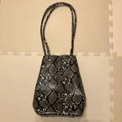 【美品】BEAMS レディース　ミニバック　ショルダーバック　ハンドバッグ　蛇柄