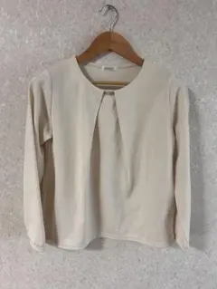 【グラシア】新品タグ付きアクセ付きプルオーバー　Lサイズ　オフィスカジュアル