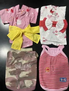 【新品】犬服 女の子 SSサイズ 4枚セット まとめ売り(G)