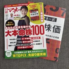 日経マネー 2026年11月号 大本命株100