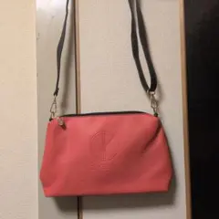 D.KELLY ショルダーバッグ コーラルピンク ブラック