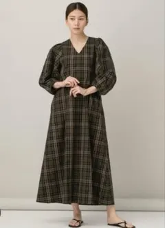 は*る様 【Meシリーズ】スリーブチェックワンピース CB CRESTBRIDG