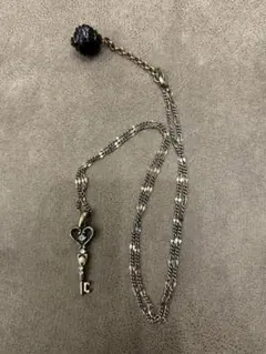 アンティーク調ハート型鍵モチーフ ネックレス