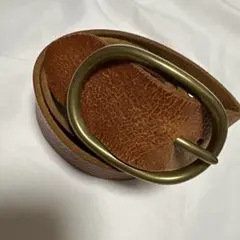 希少　RALPH LAUREN 真鍮バックル　スエードレザー　ベルト　S