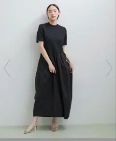 【a&y 様専用】ADAM ET ROPE ロングワンピース 黒 フレアスカート