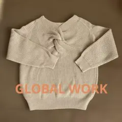 GLOBAL WORK デザインセーターM