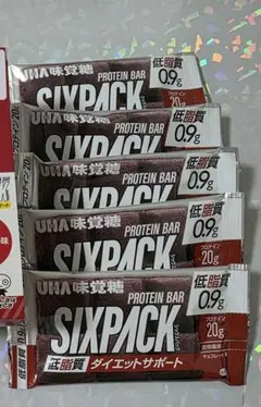UHA味覚糖 SIXPACK 5本 プロテインバーのサムネイル