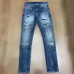 GRF COLLECTION デニム ジーンズ ダメージ リペア加工 28
