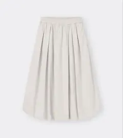 GU バブルヘムミディスカート L ナチュラル 2024年 バルーンスカート