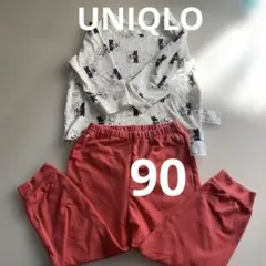 ユニクロ　パジャマ　上下セット　リサとガスパール90センチ