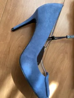 ZARA 37 パンプス　青　未使用