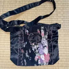 和柄花柄刺繍バッグ