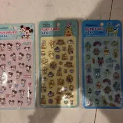【正規品】ディズニー　ぷくぷくシール　3種セット　ピクサー