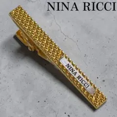 美品✨NINA RICCI ネクタイピン　ニナリッチ　ゴールド　ロゴのサムネイル