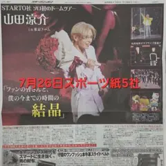 匿名配送！送料込み！ 7月26日 朝刊　 スポーツ紙全5社のサムネイル
