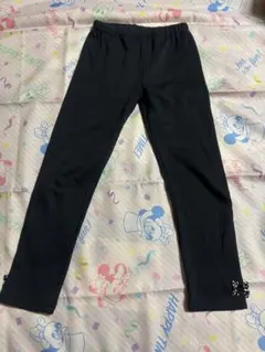 マザウェイズ　裾リボン 裏起毛レギンスパンツ 130cm