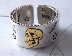 【スカル デザイン リング】【ドクロ】メンズ SILVER 925　指輪