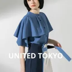 UNITED TOKYO 袖ケープフレア2WAY半袖ブラウスのサムネイル