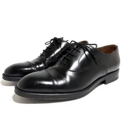 極美品☆ジャンカルロモレリ ストレートチップ ビジネスシューズ 黒 25.5cmのサムネイル