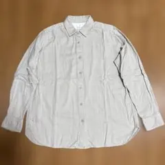 無印良品　長袖シャツ グレー 無地