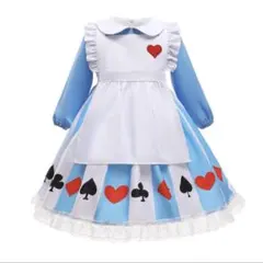 【子供用コスプレ】アリス風 ワンピース 3点セットサイズ100-110cm