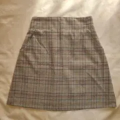 PAGE BOY　台形ミニスカート　チェック柄