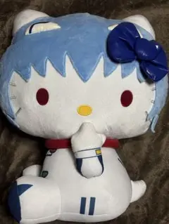 エヴァンゲリオン ハローキティ ビッグサイズぬいぐるみ 綾波レイ コラボ エヴァンゲリオン ハローキティ ビッグサイズぬいぐるみ 綾波レイ