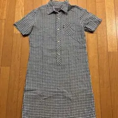EASTBOY 半袖 チェック柄 シャツワンピース ９号のサムネイル